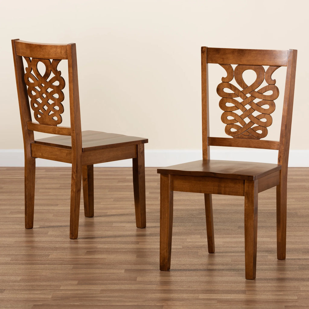 Walnut Brown Dining Chair, Set of 2 L187