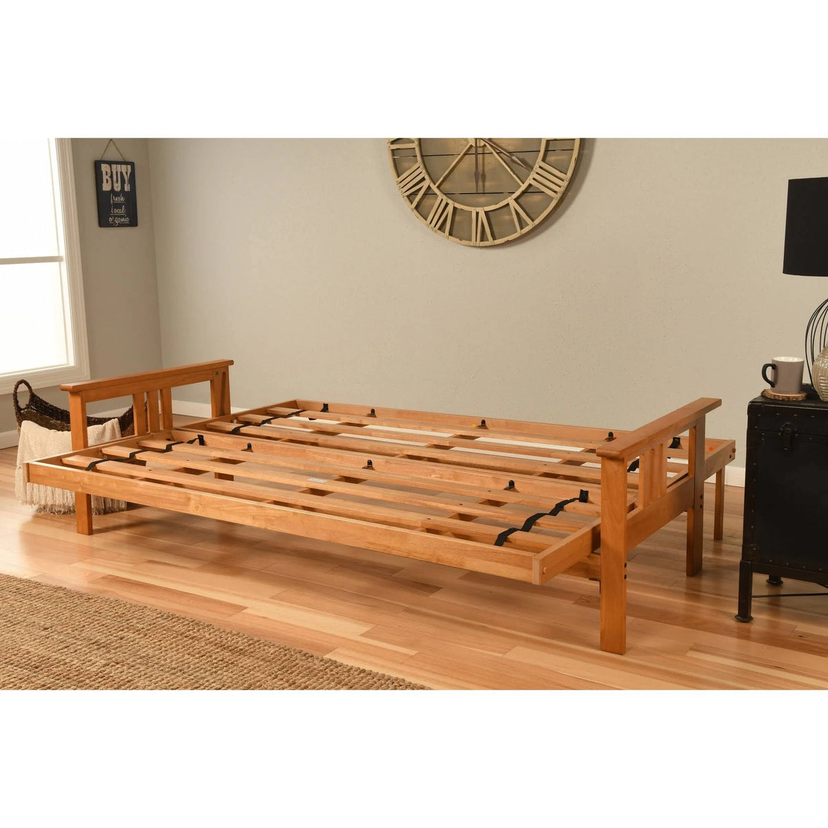 Navy Suede Queen Mattress Futon P746663