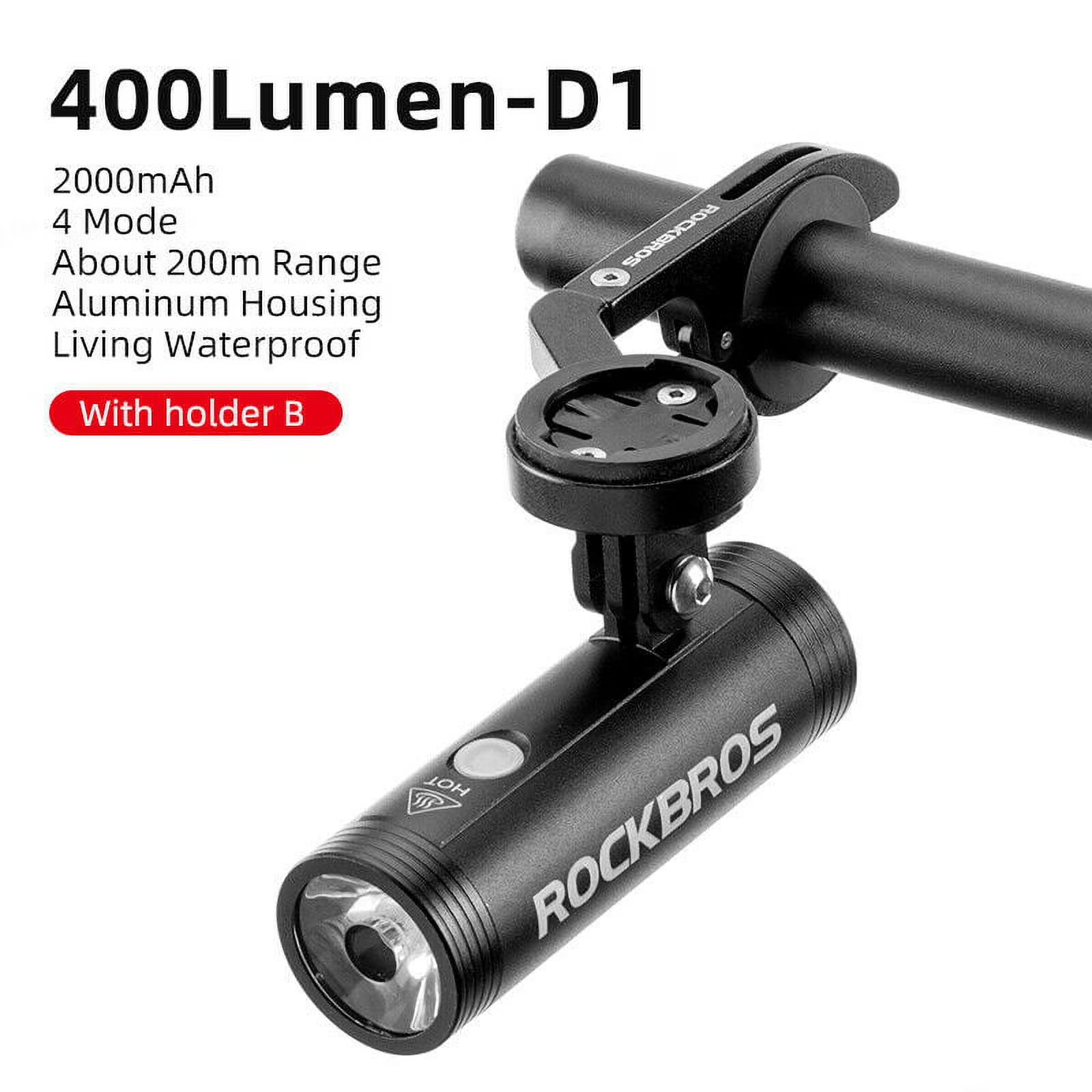 400LM USB Rechargable Bike Front Light Q748819