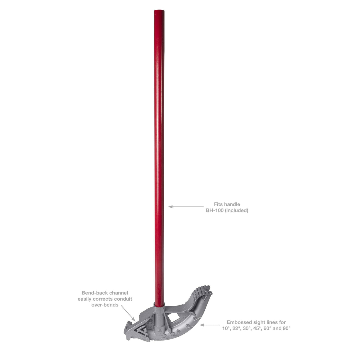 Aluminum Bender with Handle for 1x22 EMT E56352