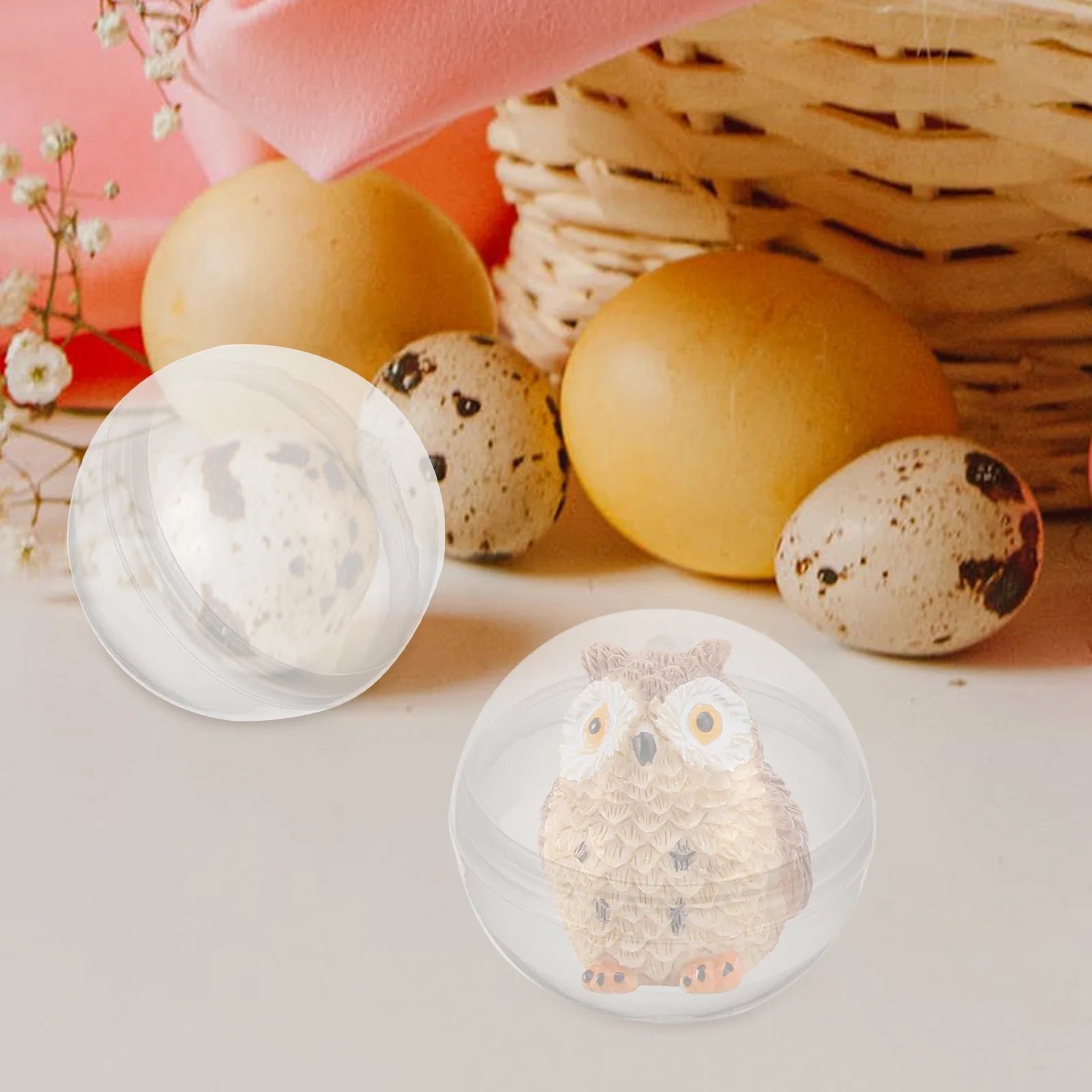 500 pcs Clear Plastic Fillable Balls S306