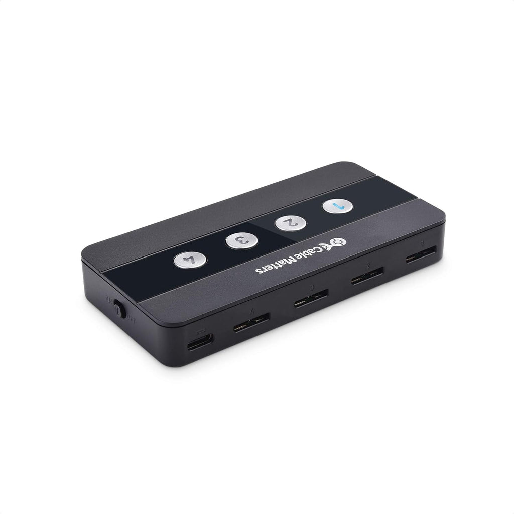4 Port USB 3.0 Switch Hub with USB-C Adapter W5321