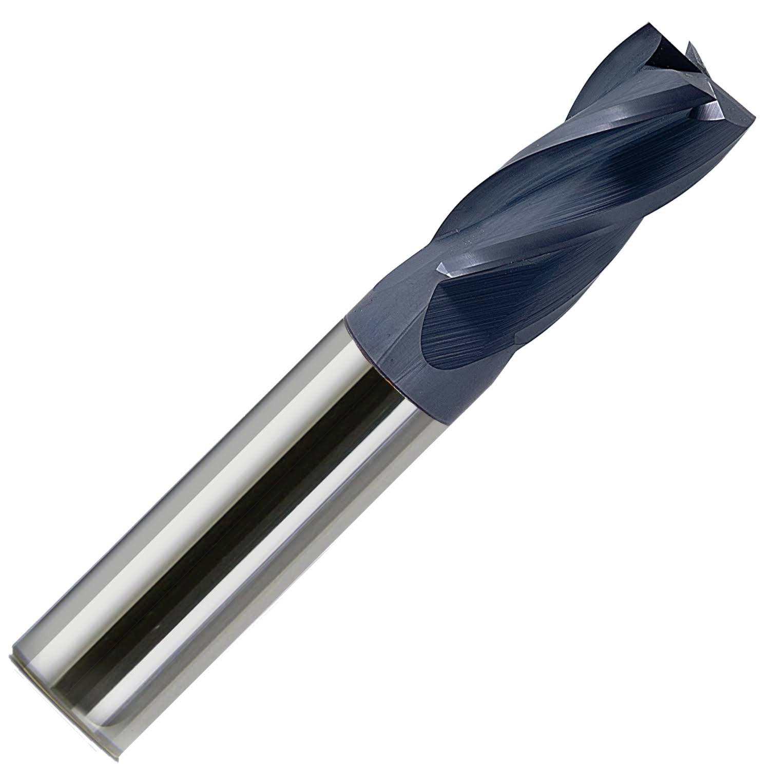 1x22 Diameter 4 Flute AlTiN Coated Carbide End Mill B957375