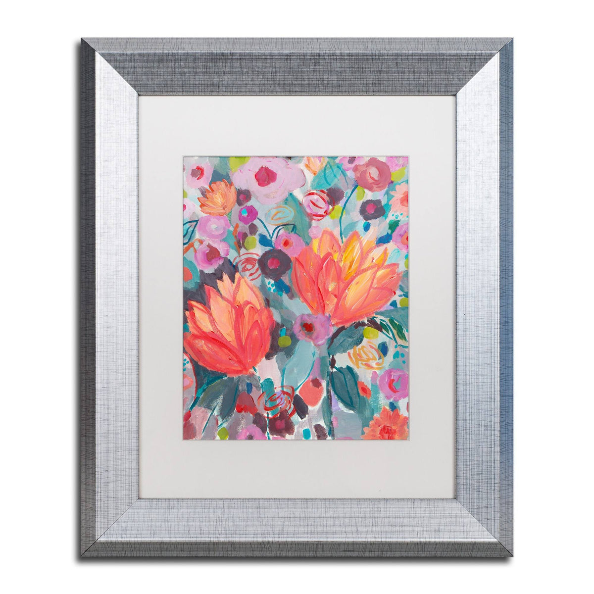 Silver Matted Framed Art Z8851