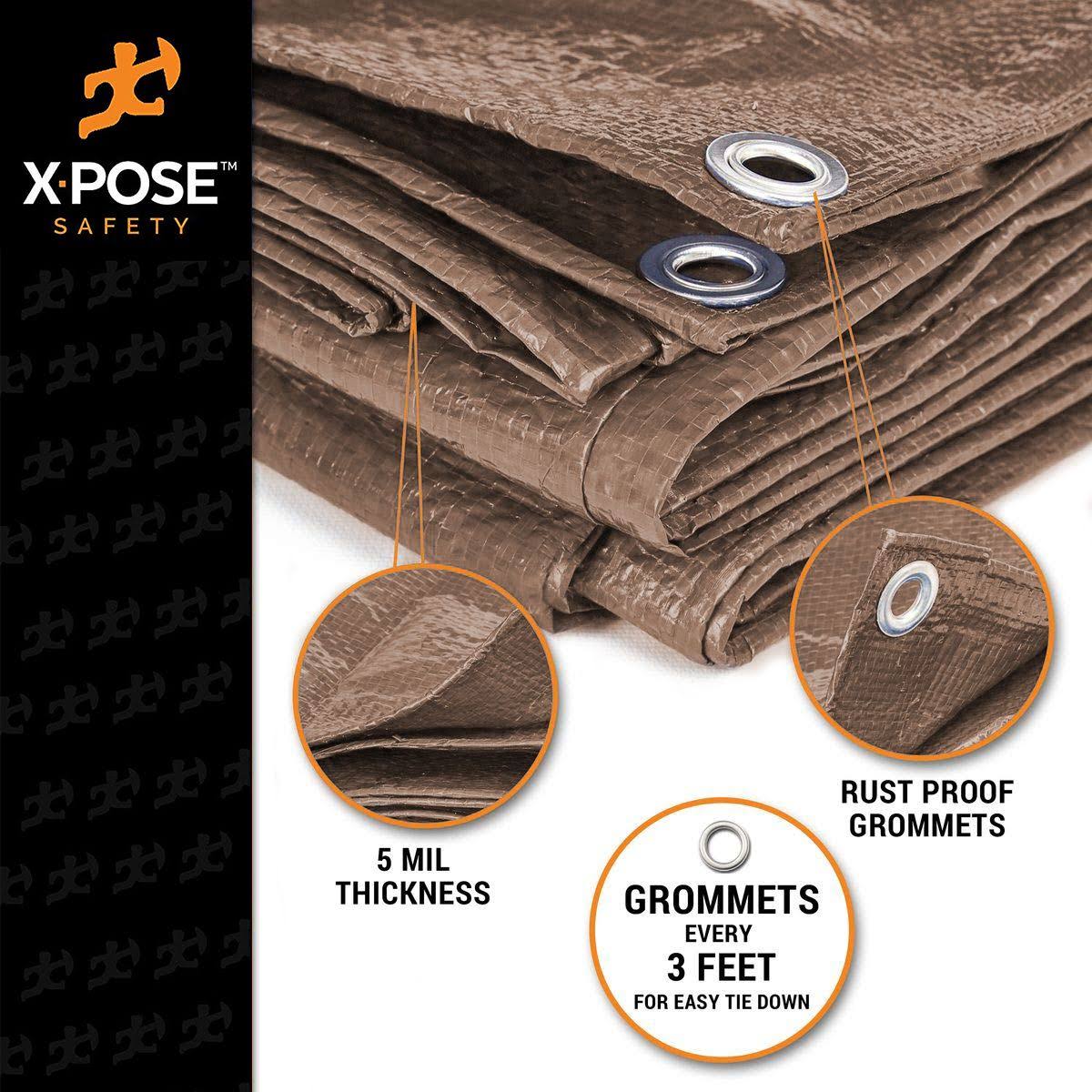 Brown Poly Tarps 20 x 40 - Case of 2 S361789