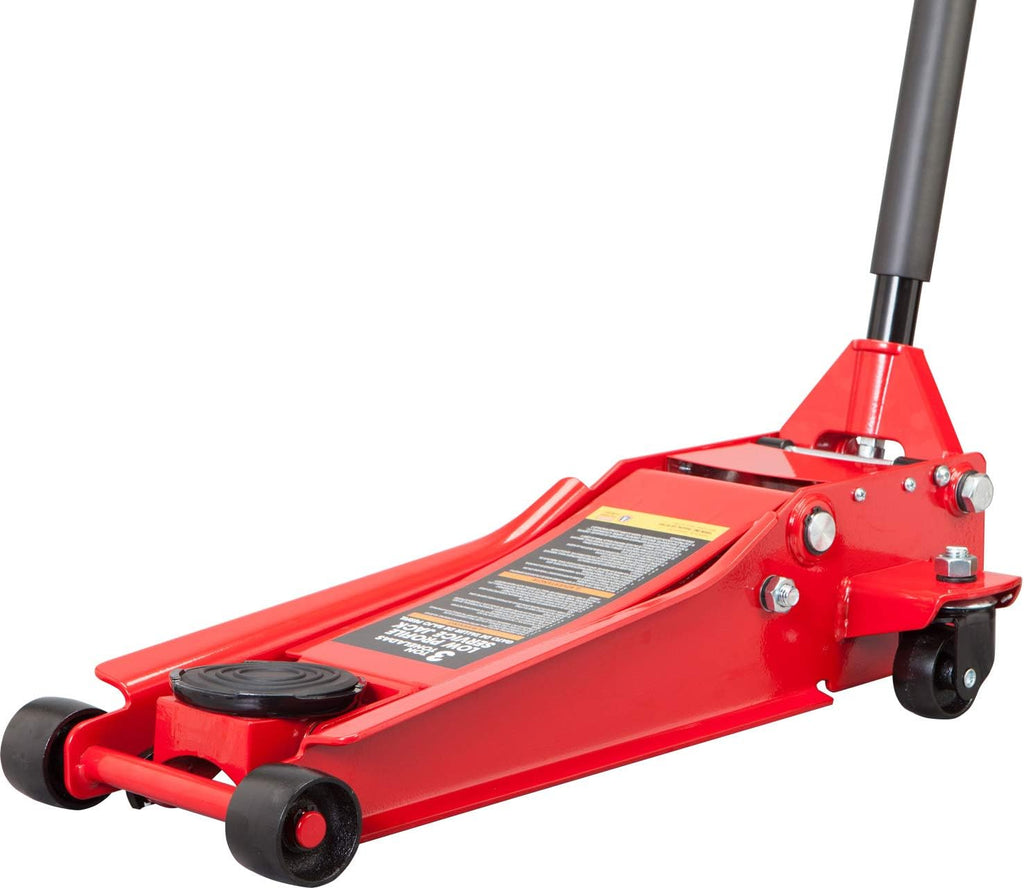 3 Ton Hydraulic Steel Floor Jack with Dual Piston Quick Lift Pump J933