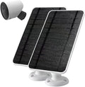 Solar Panel for Outdoor Security Camera with 13 FT Cable and Adjustable Wall Mount (2 Pack) D4519