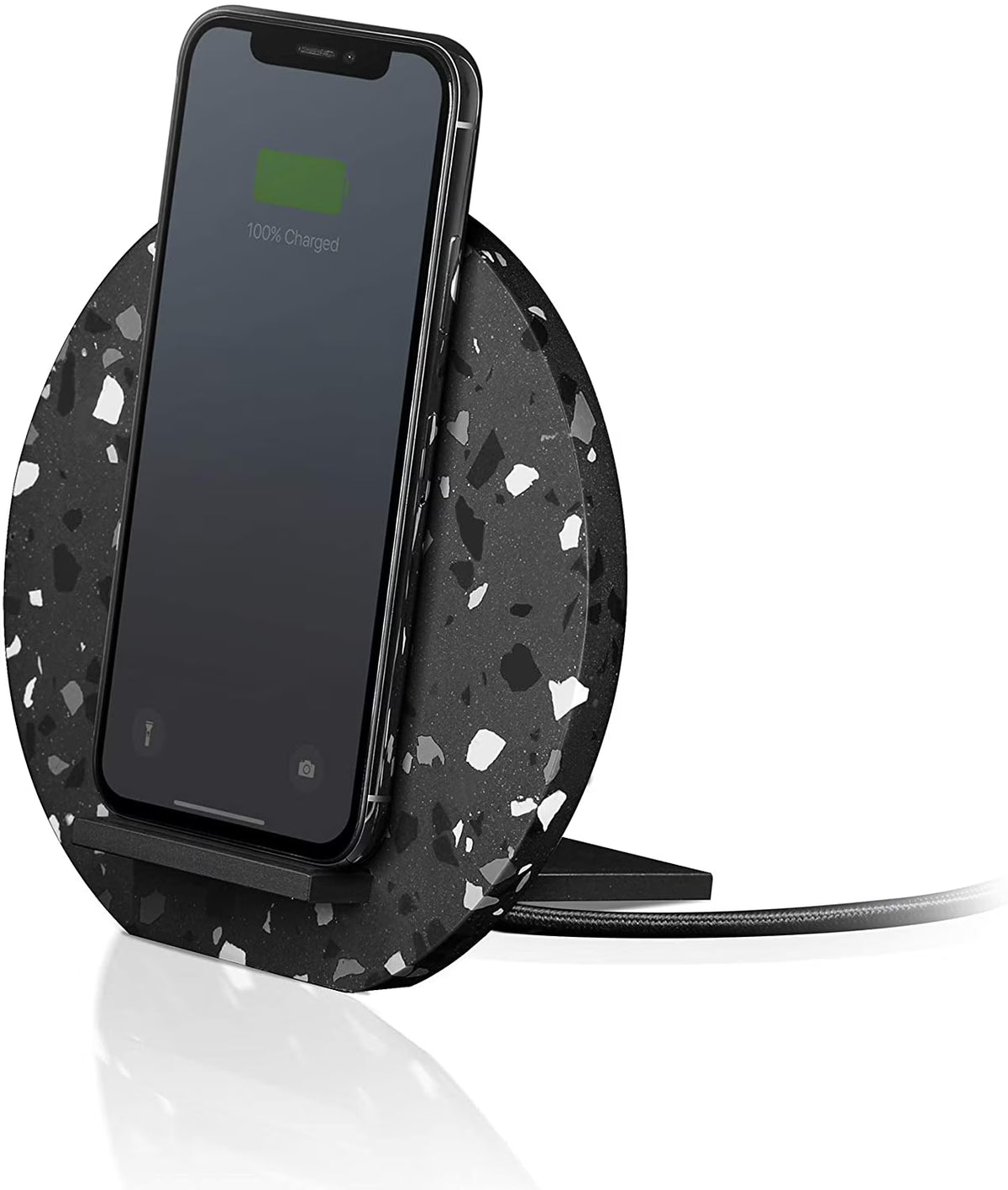 Wireless Charger Stand with Qi Certified 10W Fast Charging (Black) Z953374