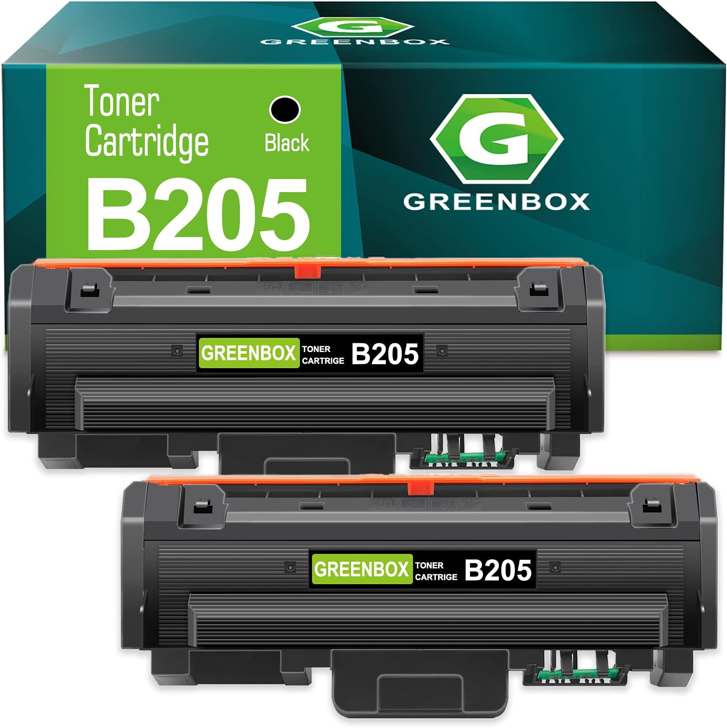 2-Pack Black Remanufactured Toner Cartridge for Xerox B205 B210 B215 Printer P493085