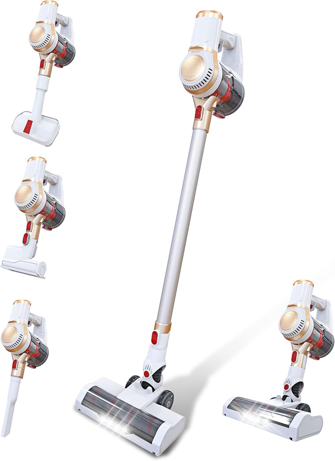 Cordless Stick Vacuum Cleaner, 24Kpa Suction, 45min Runtime, 5-in-1 Lightweight Z9200