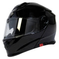 Solid Full Face Modular Motorcycle Helmet Gloss Black V211099