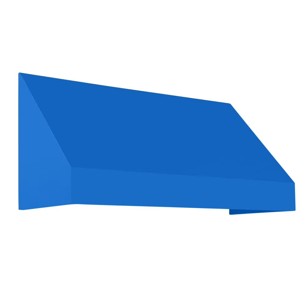 5.375 ft Fixed Awning Acrylic Fabric, Bright Blue F1712