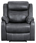 Dark Gray Lay Flat Reclining Chair L949