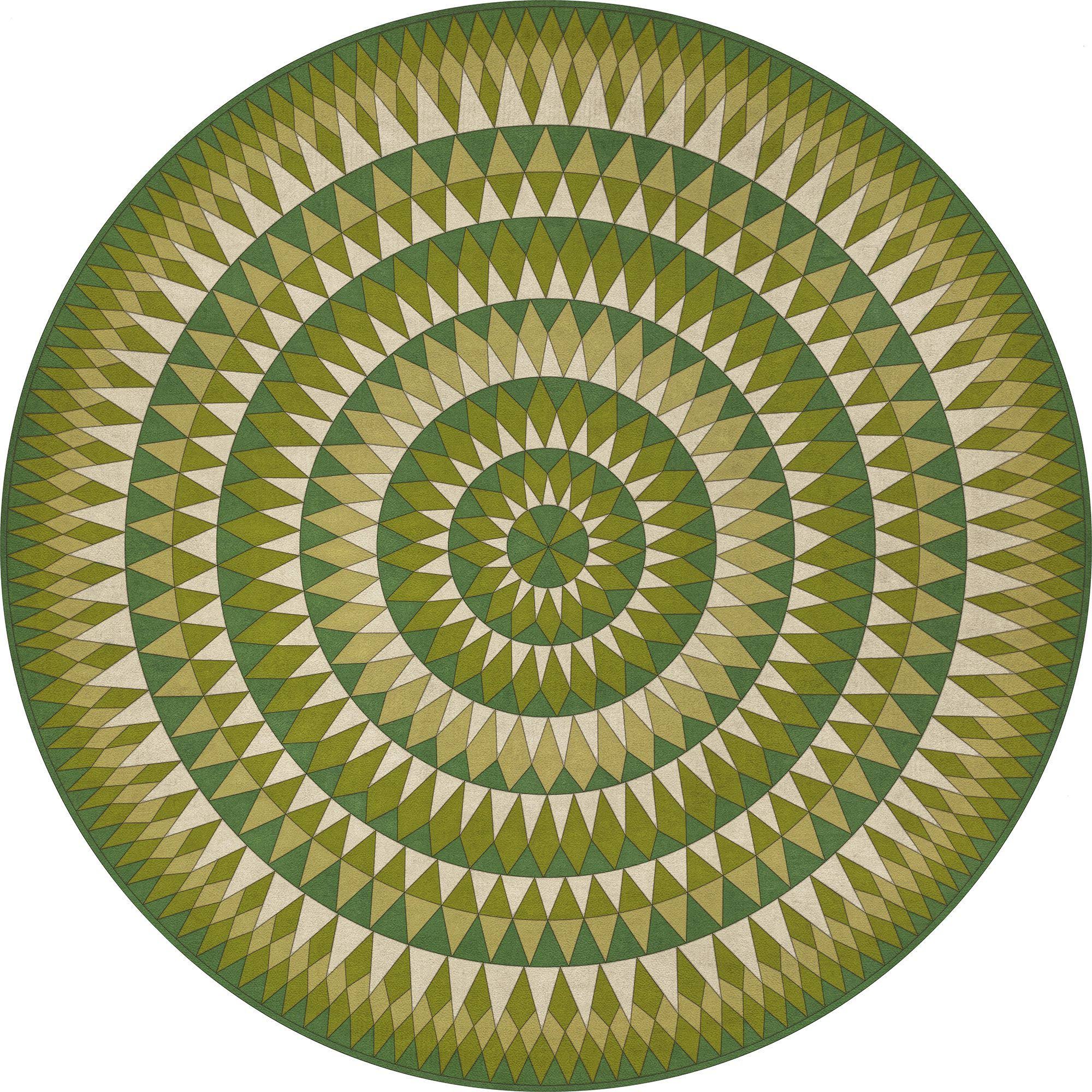 Vintage Vinyl Bulls Eye Round Folk Art Museum J929403
