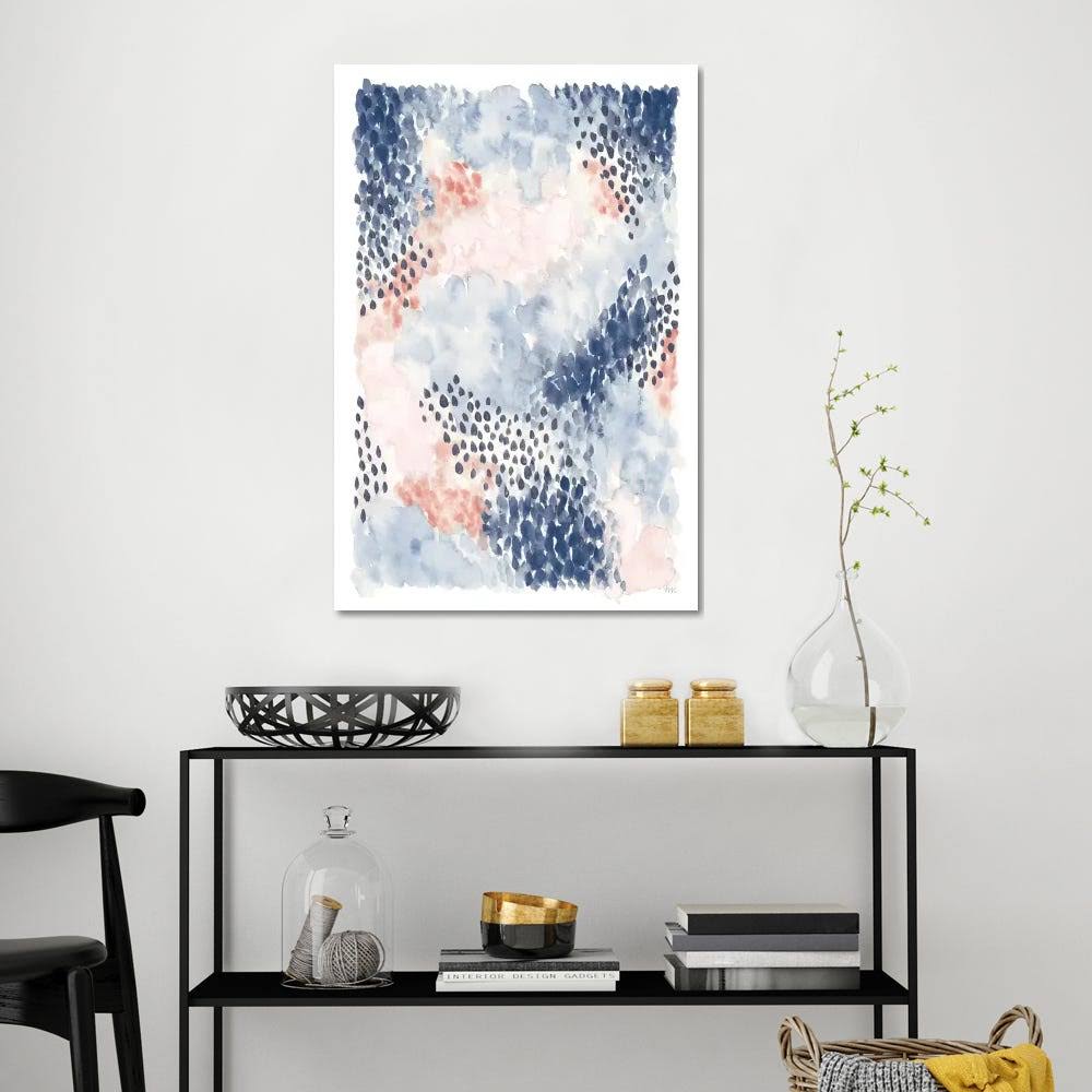 Canvas Wall Decor Prints - Spring Blooms Watercolor art P24237