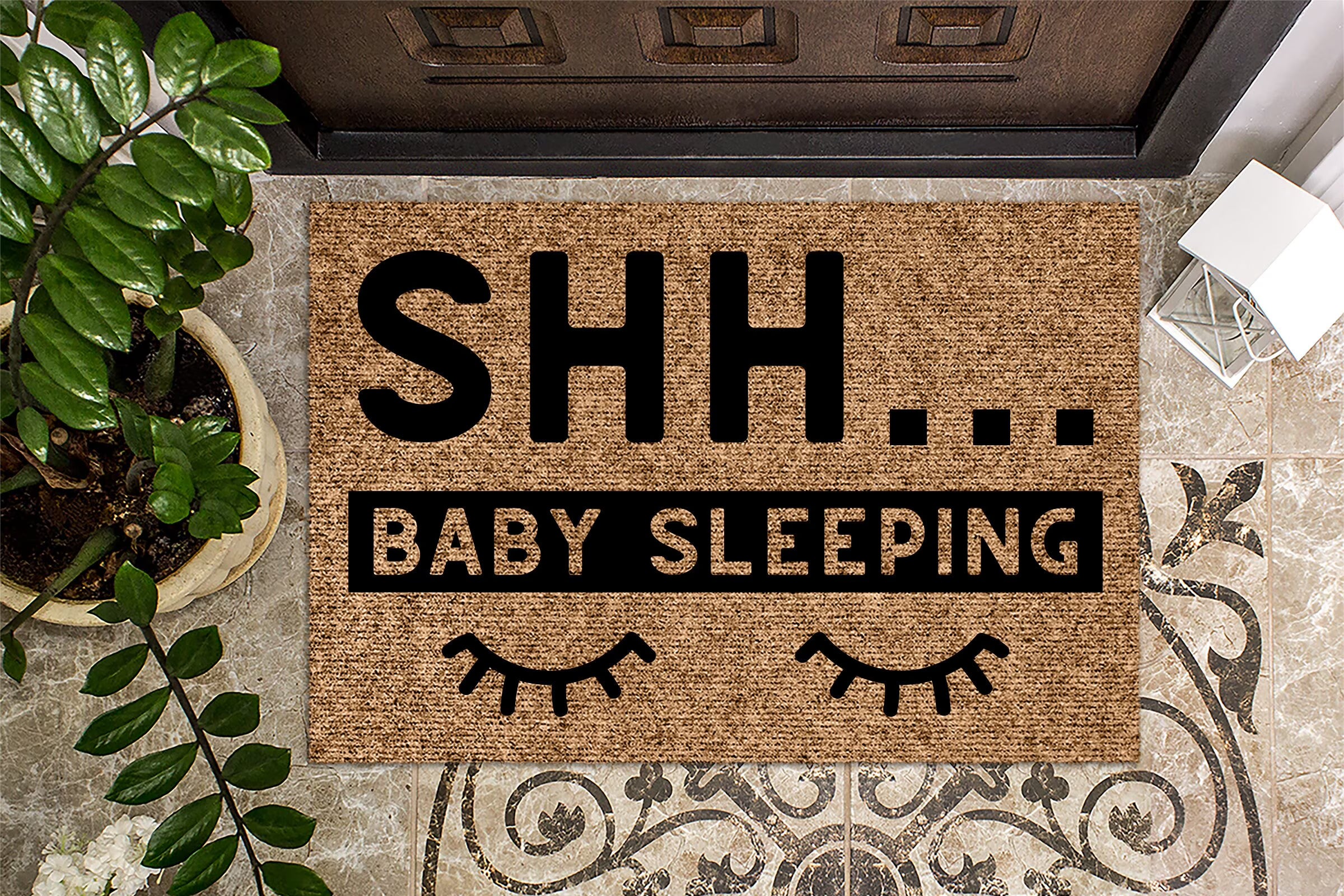 Funny Door Mat Rug for New Mom I1060