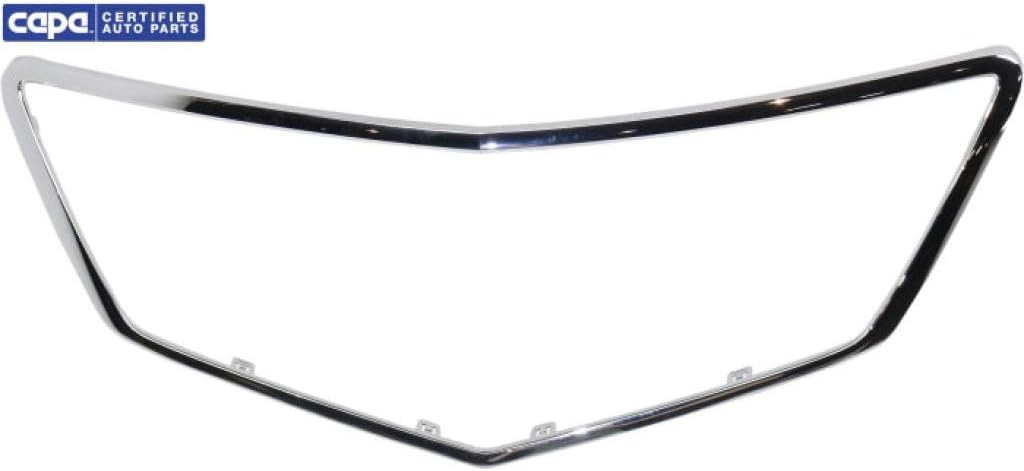 Chrome Plastic Grille Assembly with Clips T43916