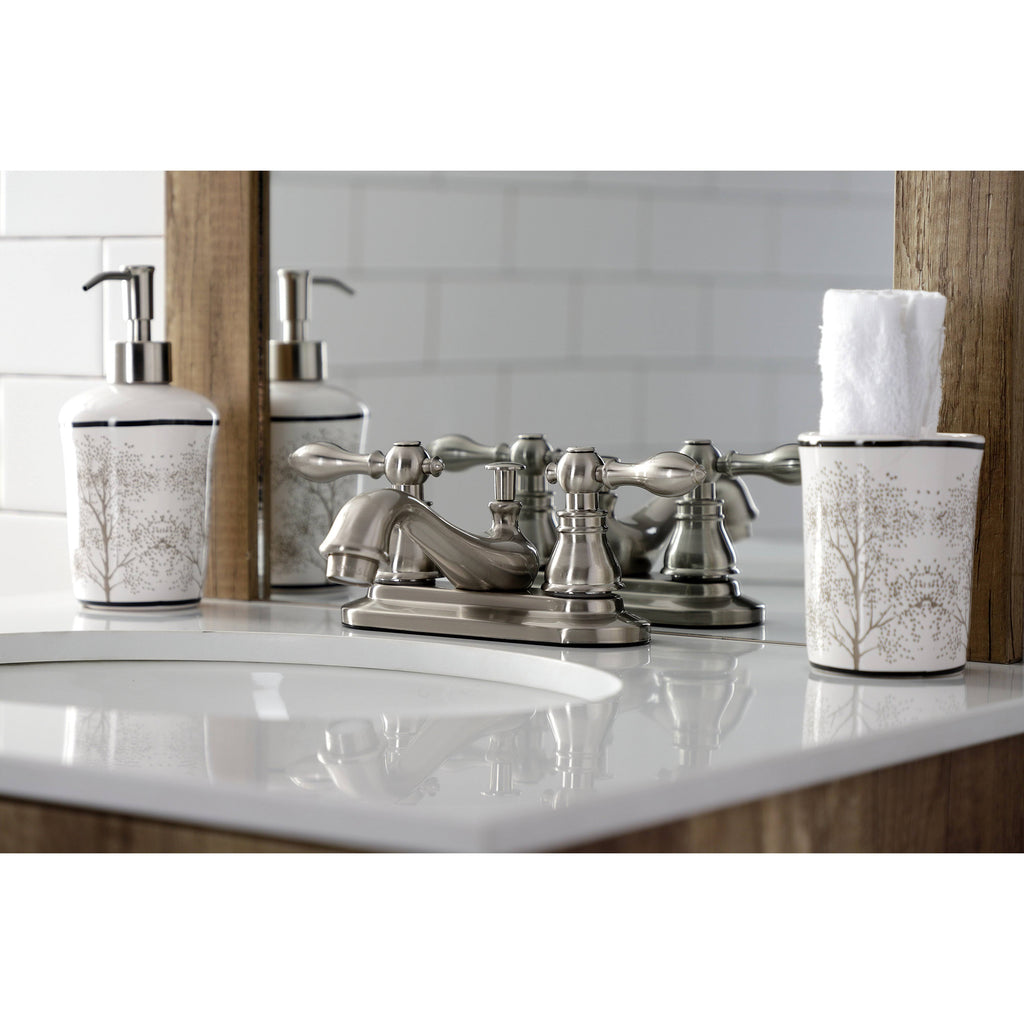 Matte Black 4x22 Centerset Bathroom Faucet C2793