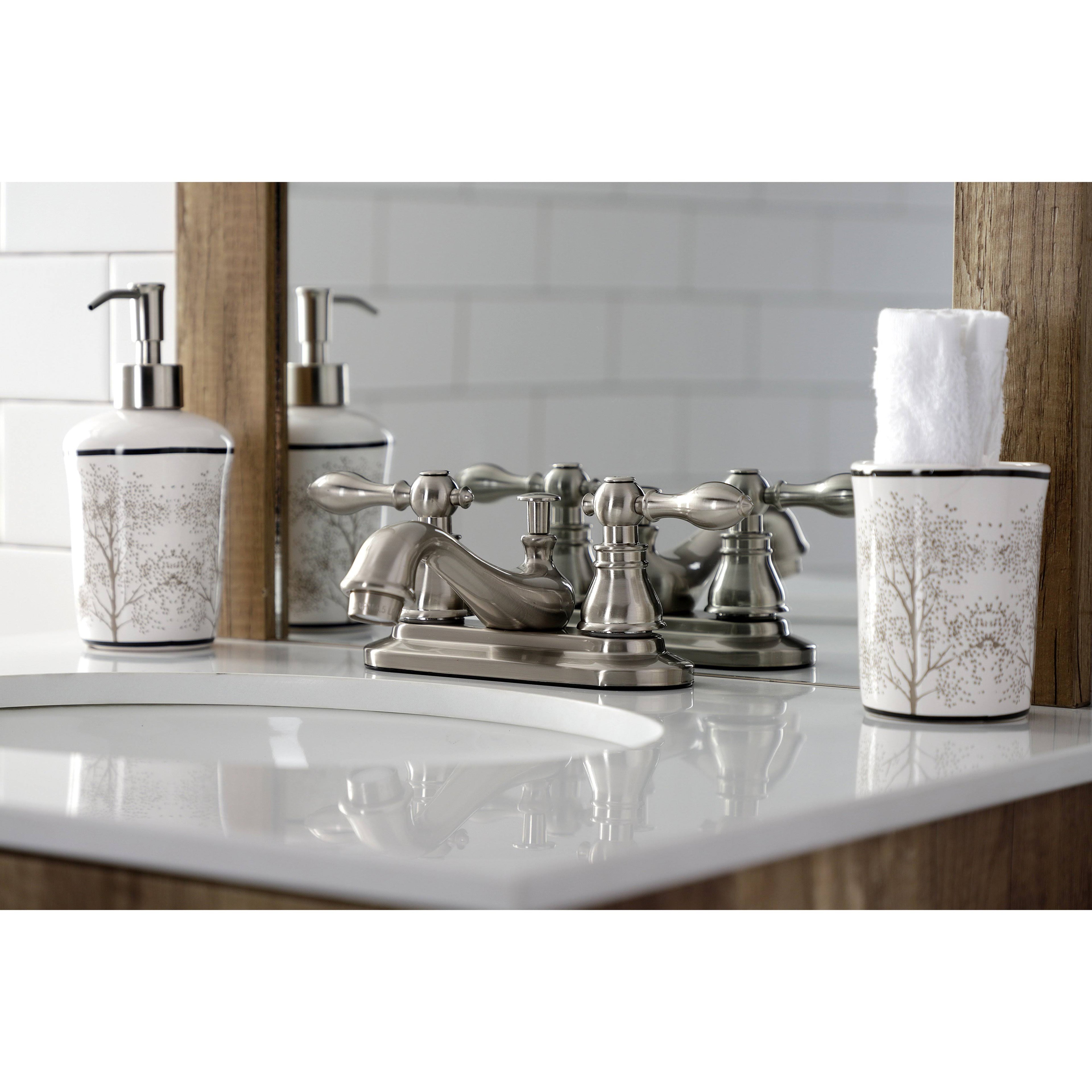 Matte Black 4x22 Centerset Bathroom Faucet C2793