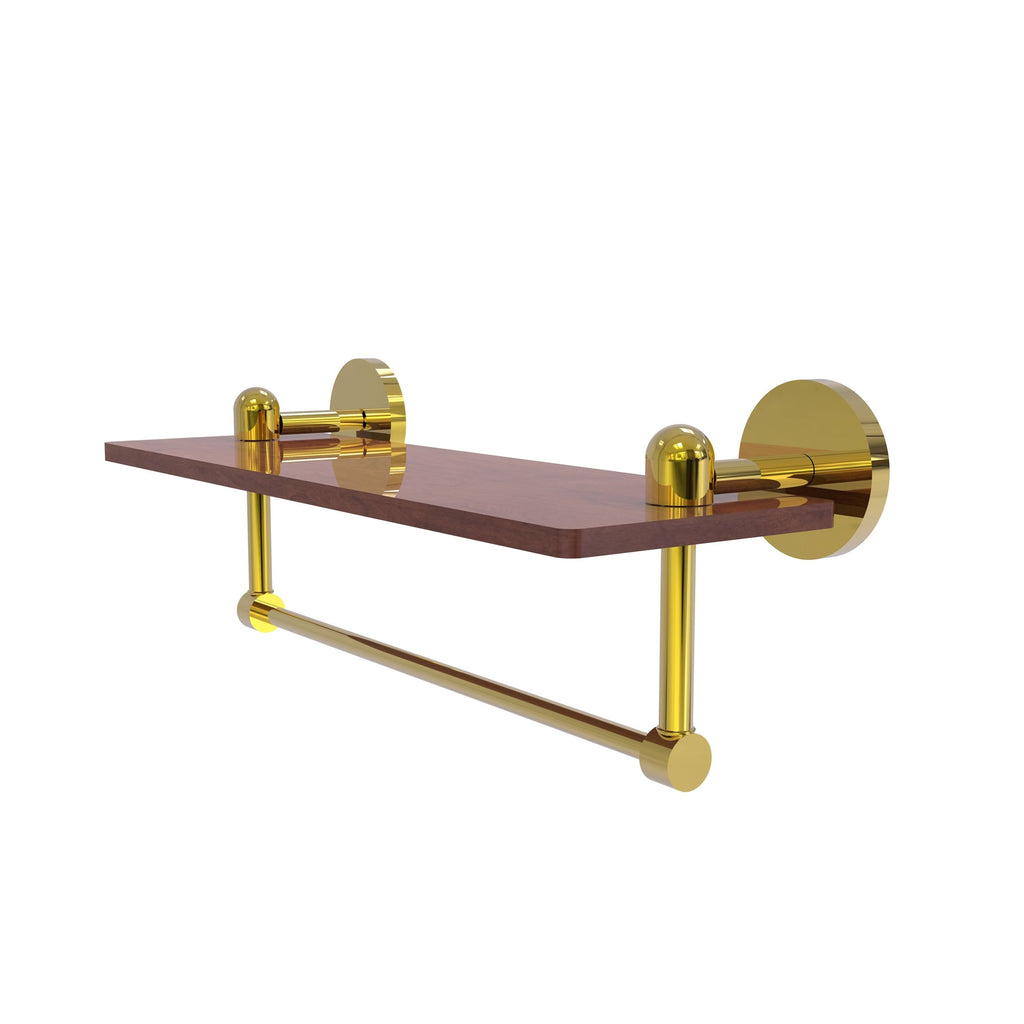 Solid IPE Ironwood Shelf with Integrated Towel Bar X54350