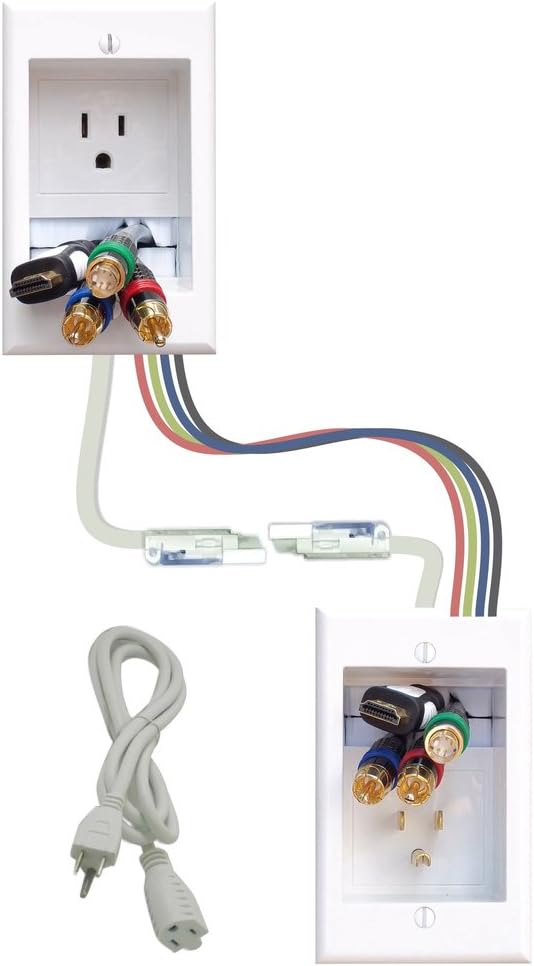 16' Dual in-Wall Cable Management for Wall-Mount TVs D85472