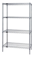 Wire 4 Shelf Starter Kit Stainless X544873