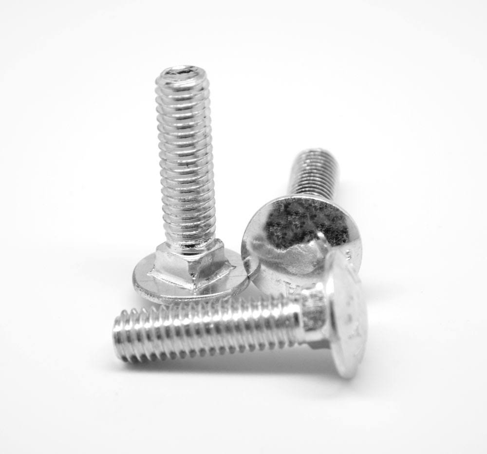 5/16x22-18 x 6 1/2x22 (PT) Coarse Thread Carriage Bolt Stainless Steel 18-8 Pk 50 L898
