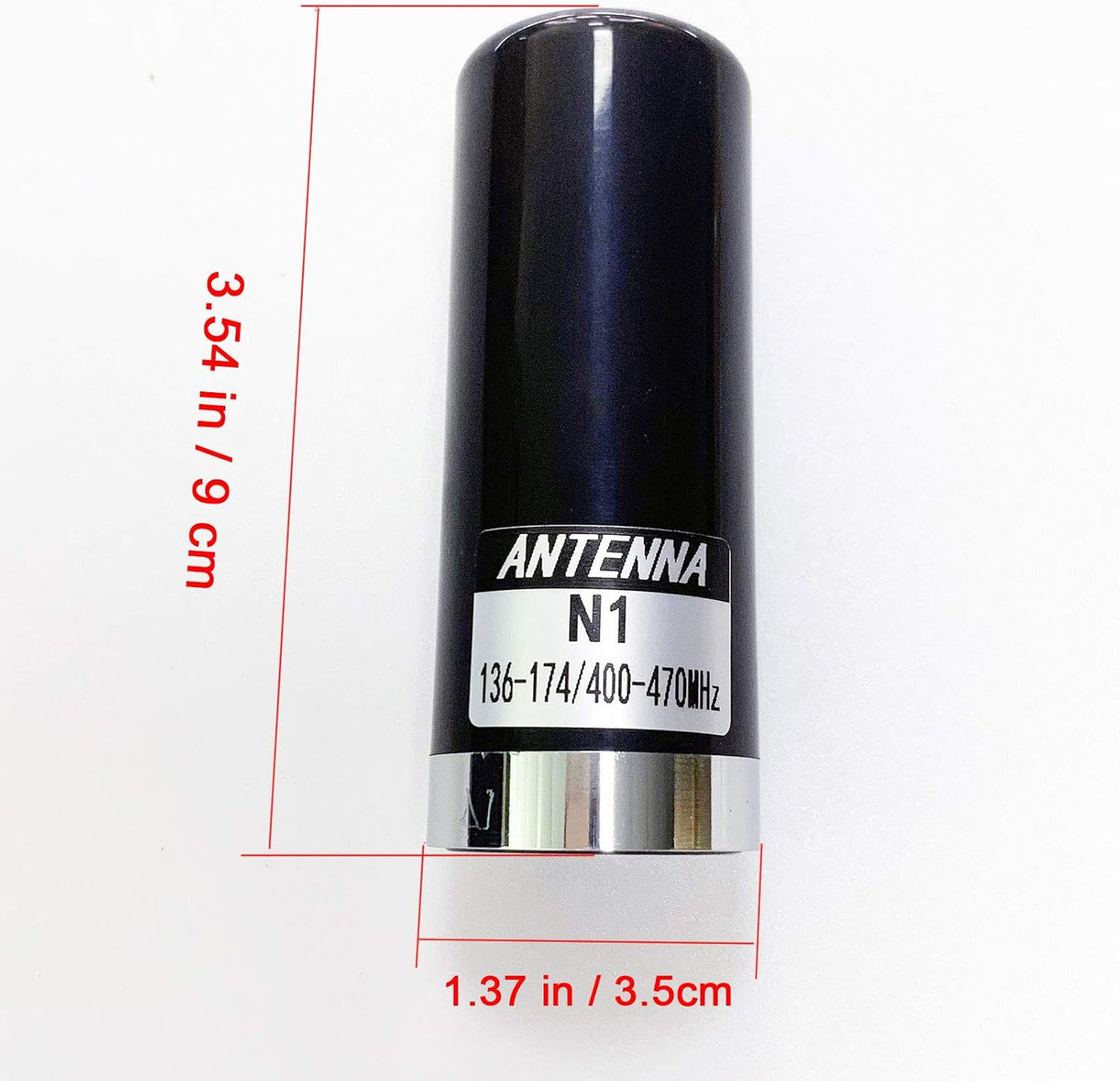 Dual Band VHF UHF Mobile Radio Antenna with Magnetic Base, PL259 Male Connector, 13 feet Cable, SMA Female Connector Adapter Z825509