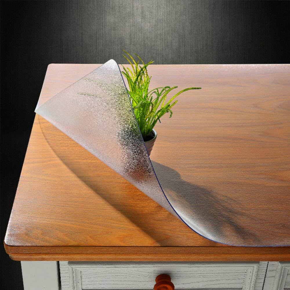 30 x 50 inch Frosted PVC Table Cover Protector F182884