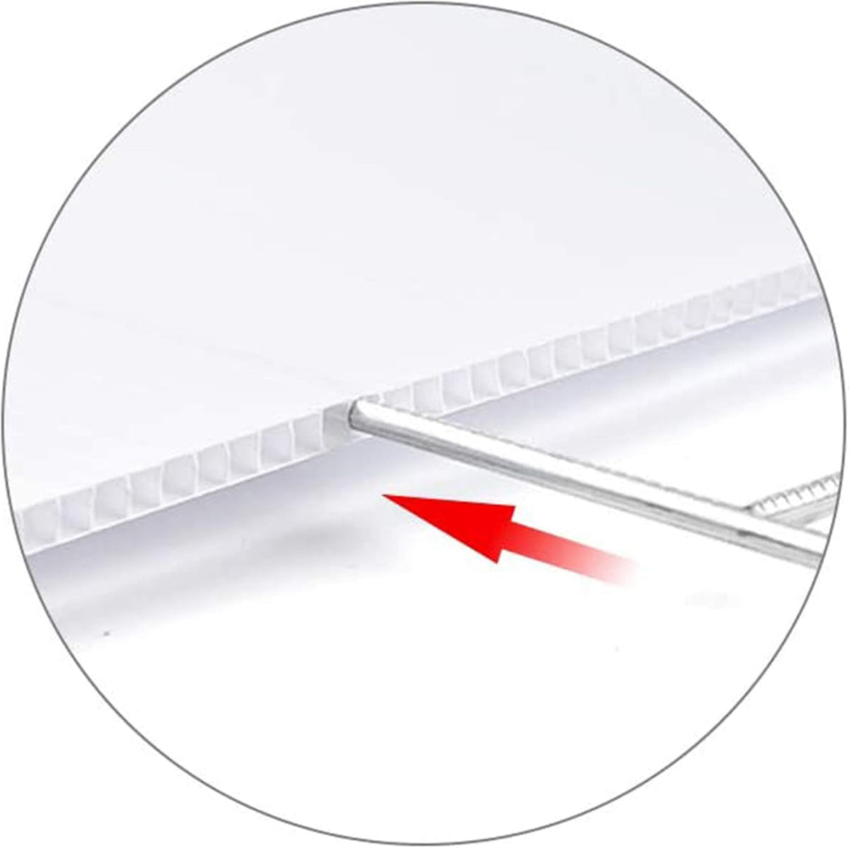 100 Pack Double Sided Plastic Yard Signs with Metal Stakes M2372