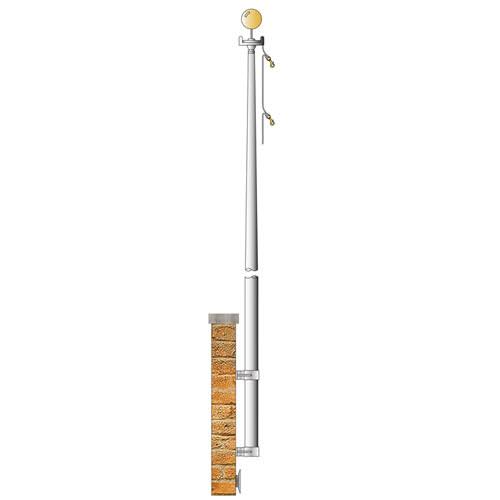 Vertical Wall Mount Flagpole Q615