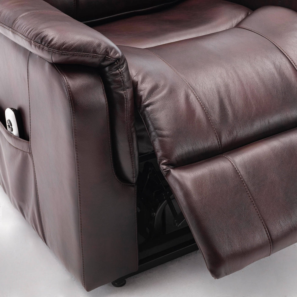 Midnight Blue Faux Leather Recliner Lift Chair E922709