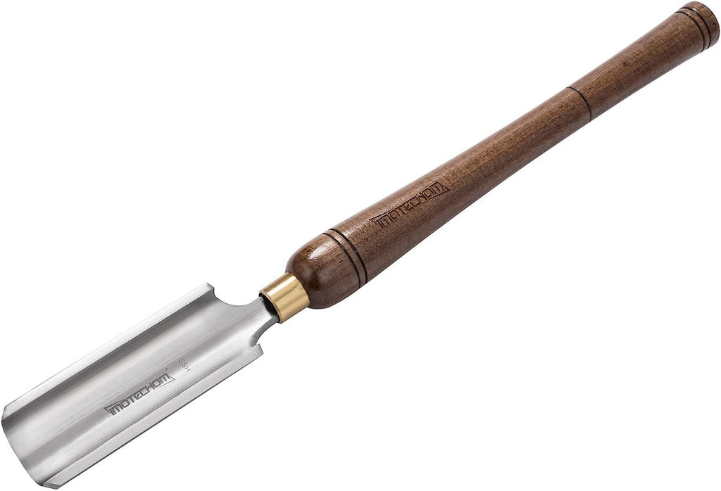 2-Pieces HSS Roughing Gouge Lathe Chisel Set with Walnut Handle W42541