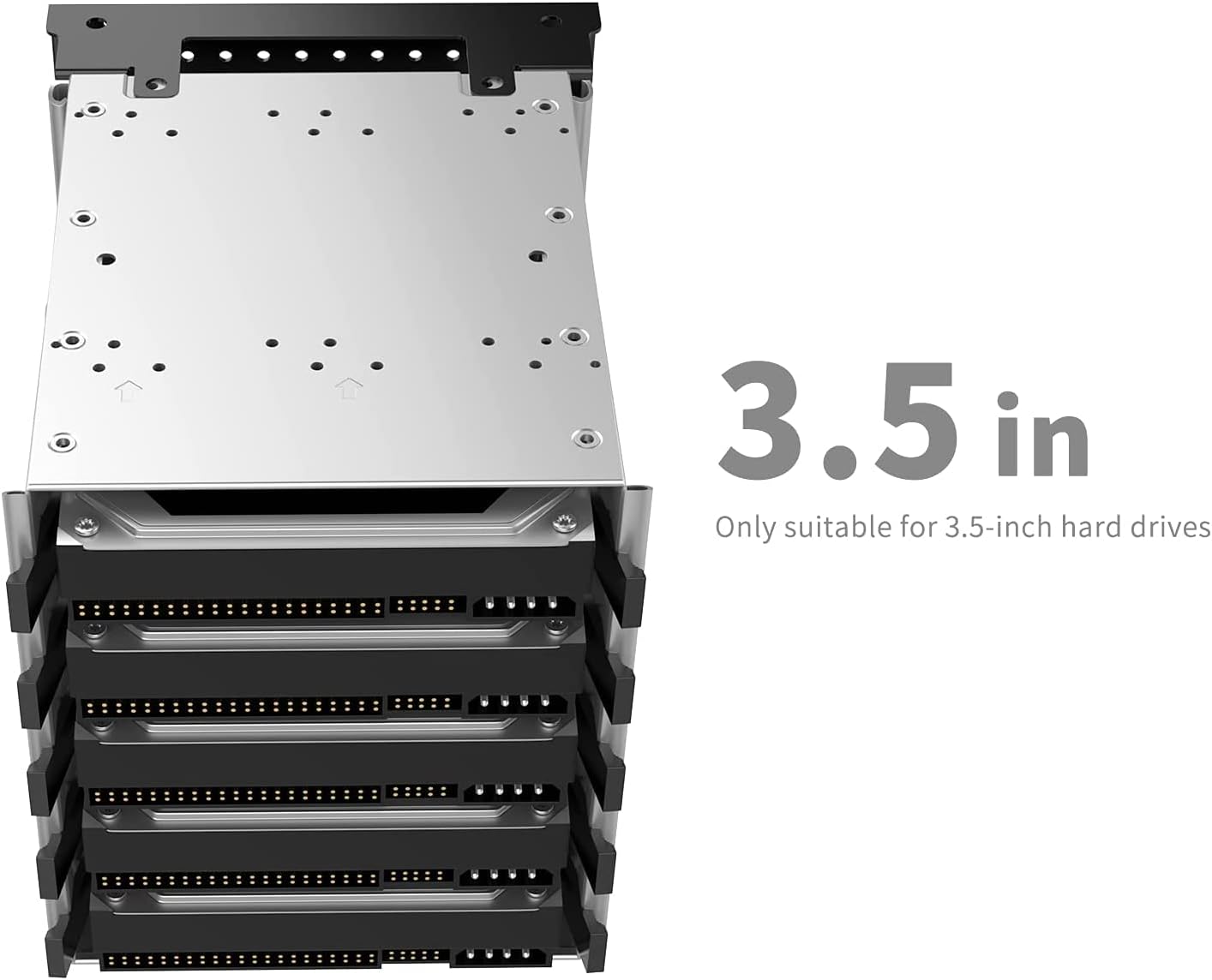 Alloy Steel Hard Drive Cage Rack with Fan Space W6361