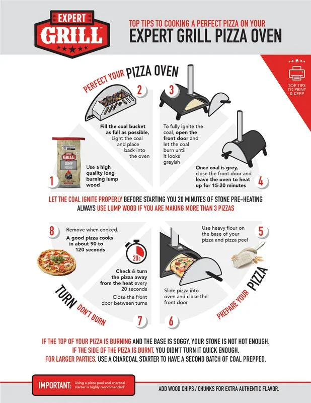 Black Charcoal Pizza Oven R97252