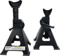 6 Ton Capacity Steel Jack Stands, 1 Pair, Black S17458
