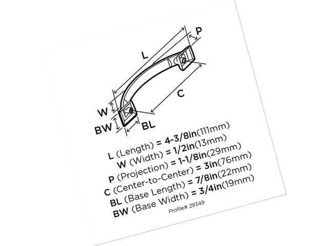 Satin Nickel Cabinet Pull B4243