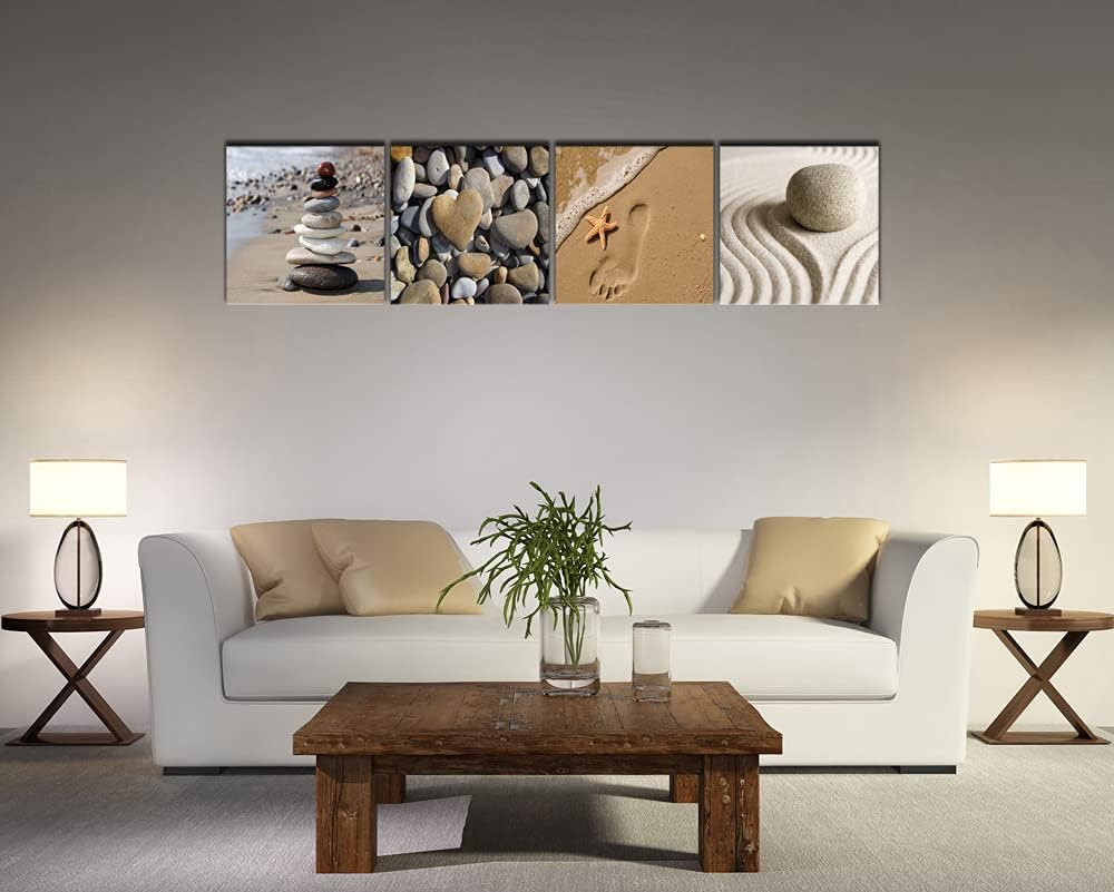 4 Piece Beach Canvas Prints Wall Art Y8248