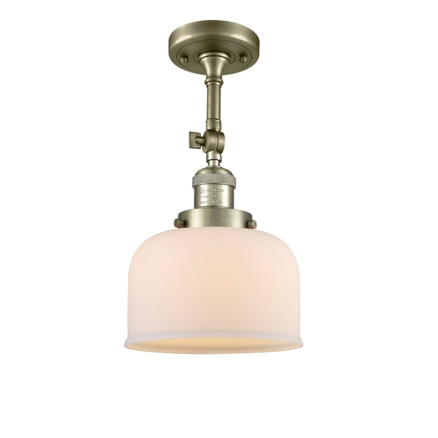 Antique Copper Semi Flush Mount Light F1539