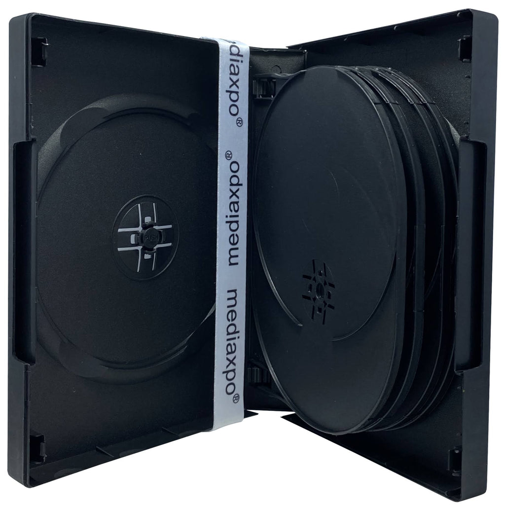 100 Black 9 Disc DVD Cases D850