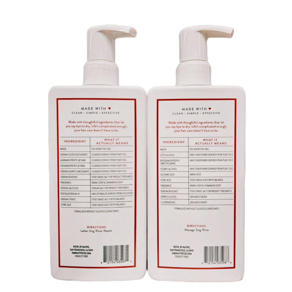 Shampoo and Conditioner Set 16.5 oz E880211