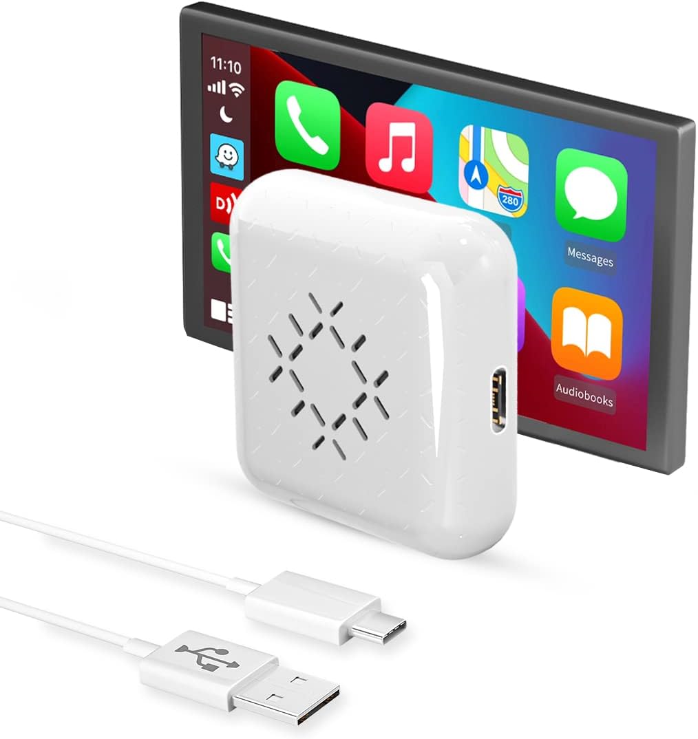 CarlinKit 3.0 Mini Wired to Wireless CarPlay Adapter, Pack of 2 D338443