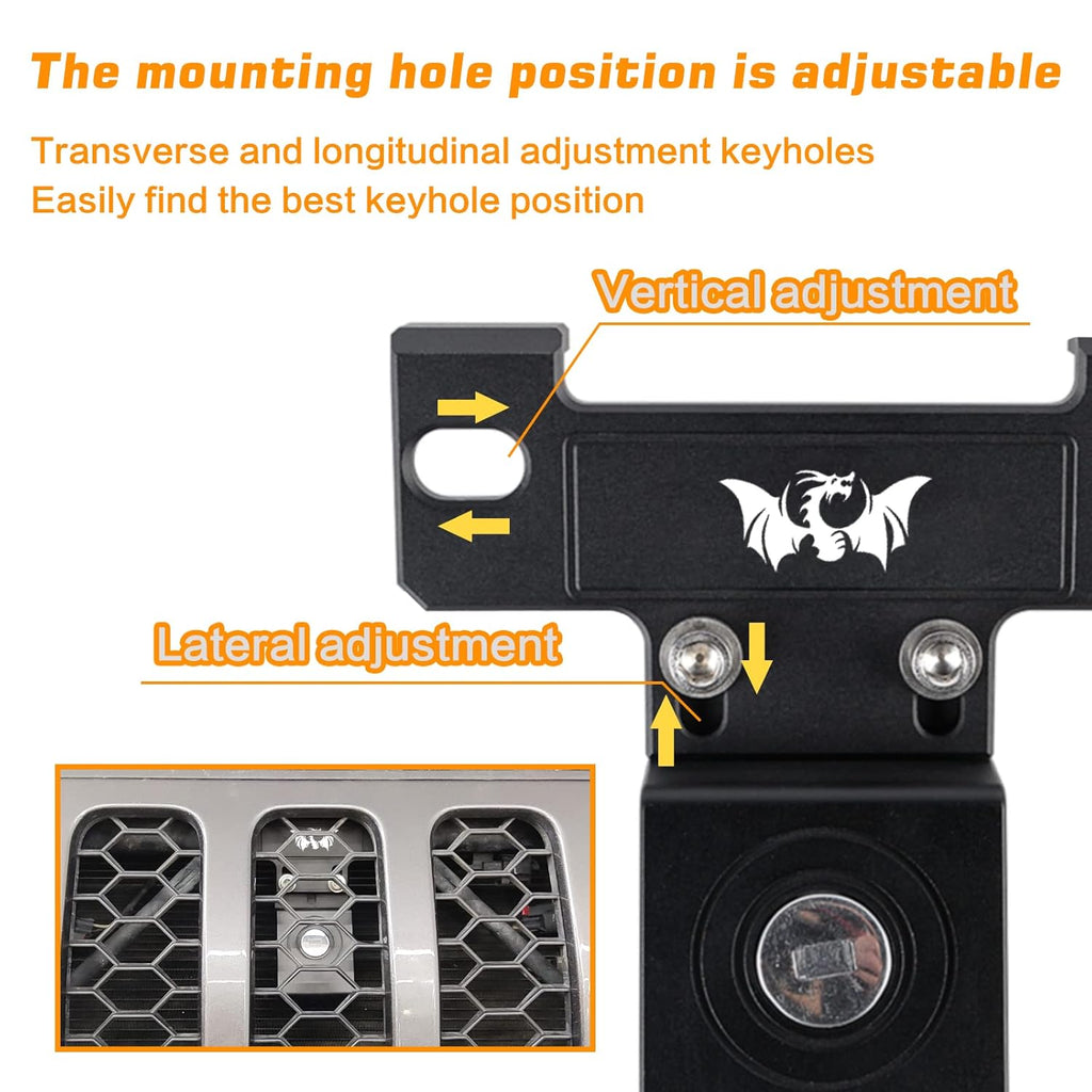 Hood Lock Kit for Jeep Wrangler JL Gladiator O83503