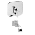 Polished Chrome Tub and Shower Trim Plate with Lever Handle M81263