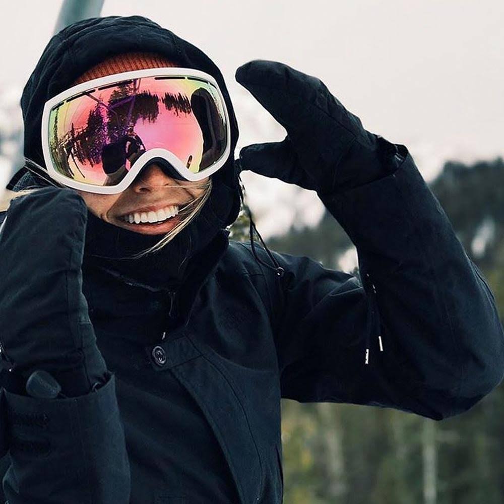 Matte White Goggles with Chrome Lens X1652