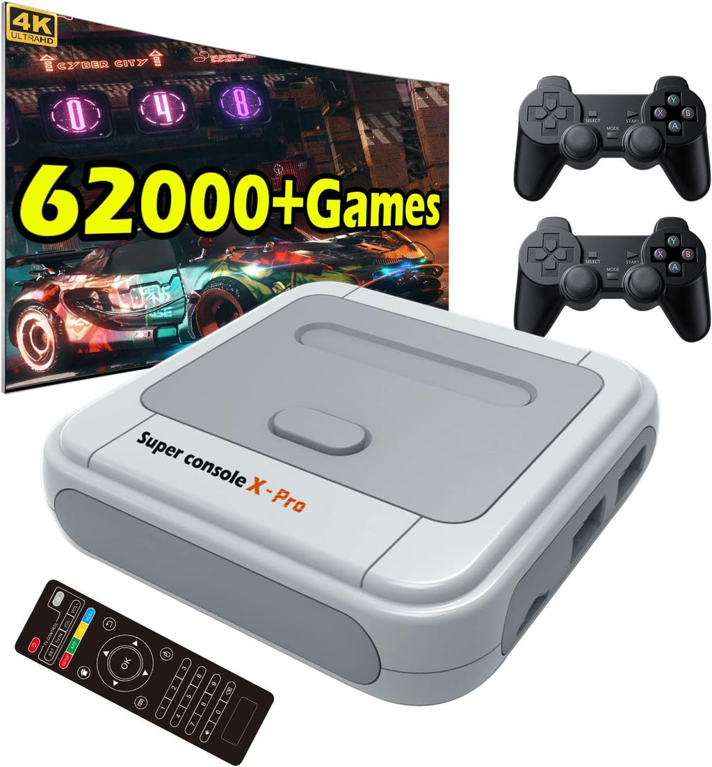 256GB Retro Game Console with 62,000+ Games, Dual Systems, 2 Controllers P847