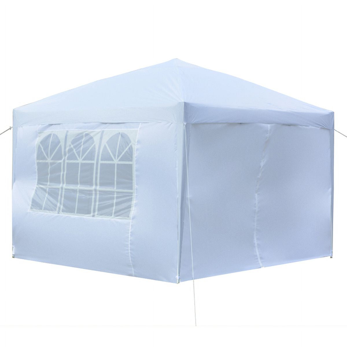 3 x 3m Two Doors Two Windows Waterproof Folding Tent White V45284
