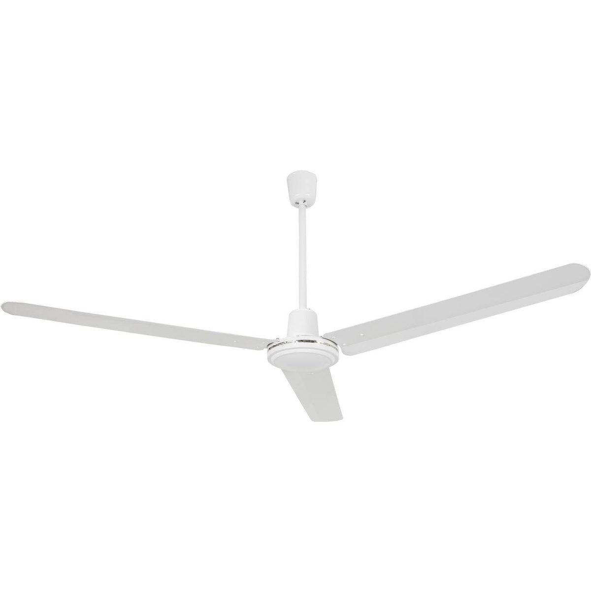 Industrial Ceiling Fan White 60 inch with 4 Speed Controller I718