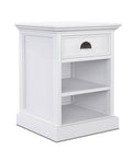 White Bedside Table with Shelves C83540
