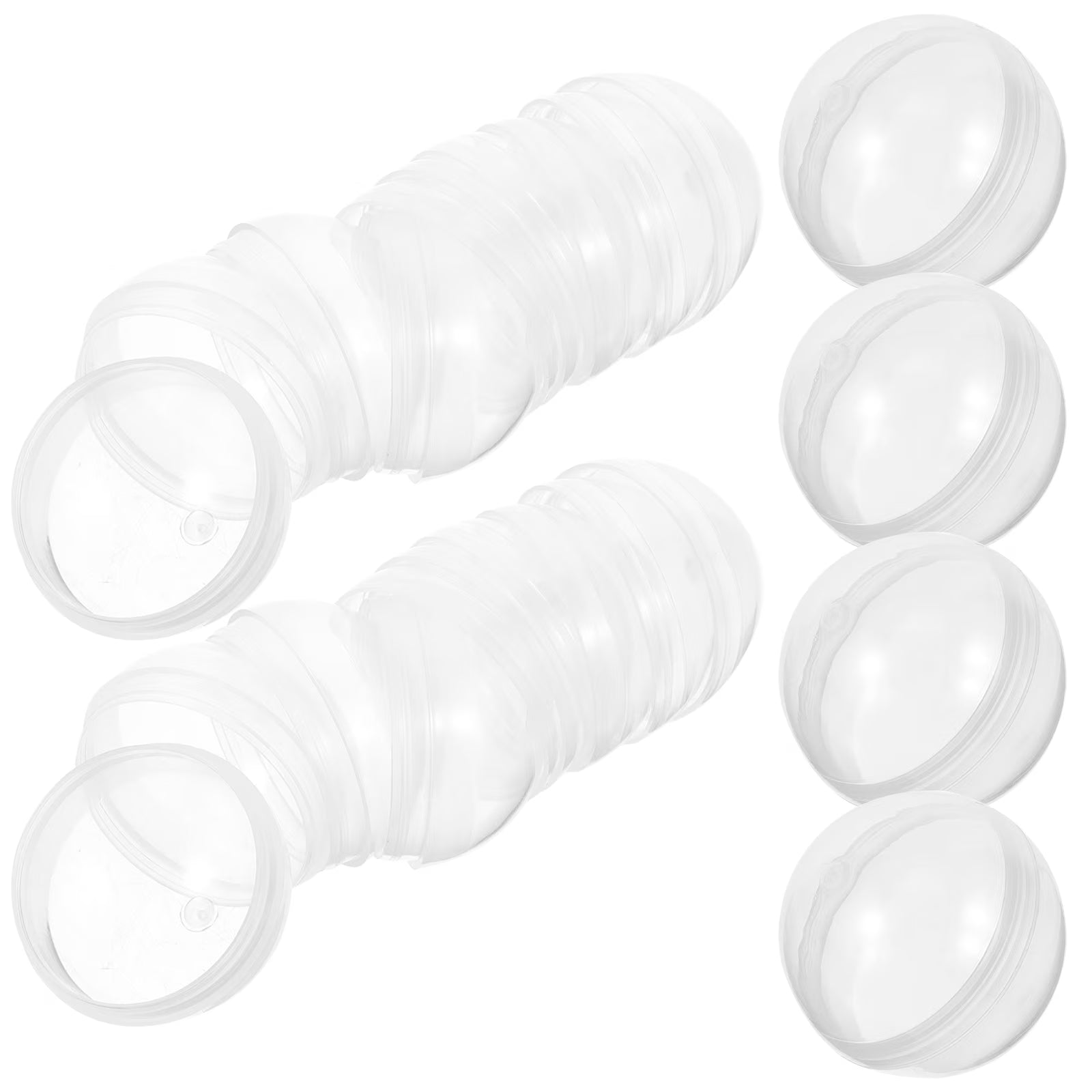 500 pcs Clear Plastic Fillable Balls S306